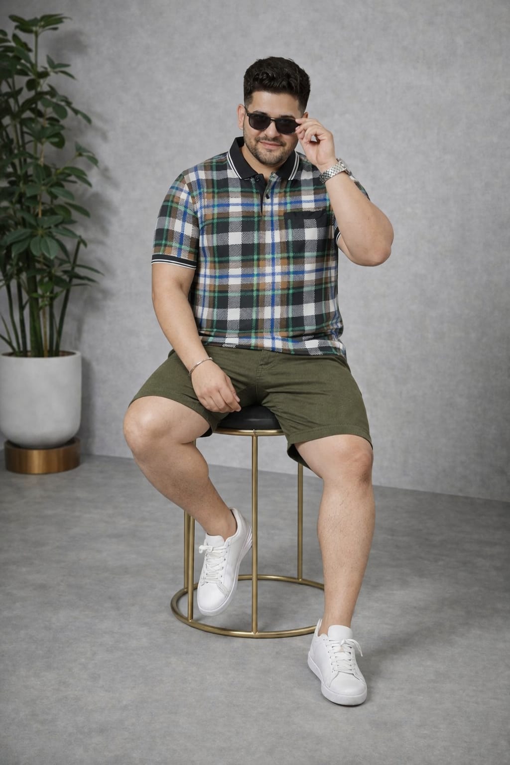 Men's Plus Size Summer Co-ord Set