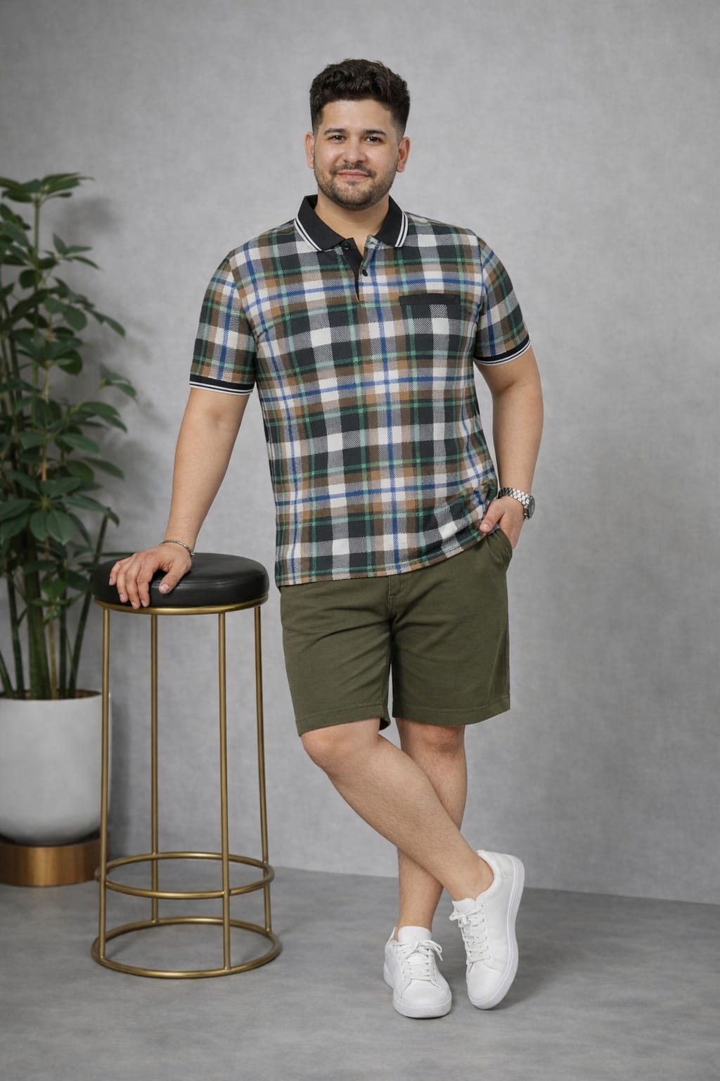 Men's Plus Size Summer Co-ord Set