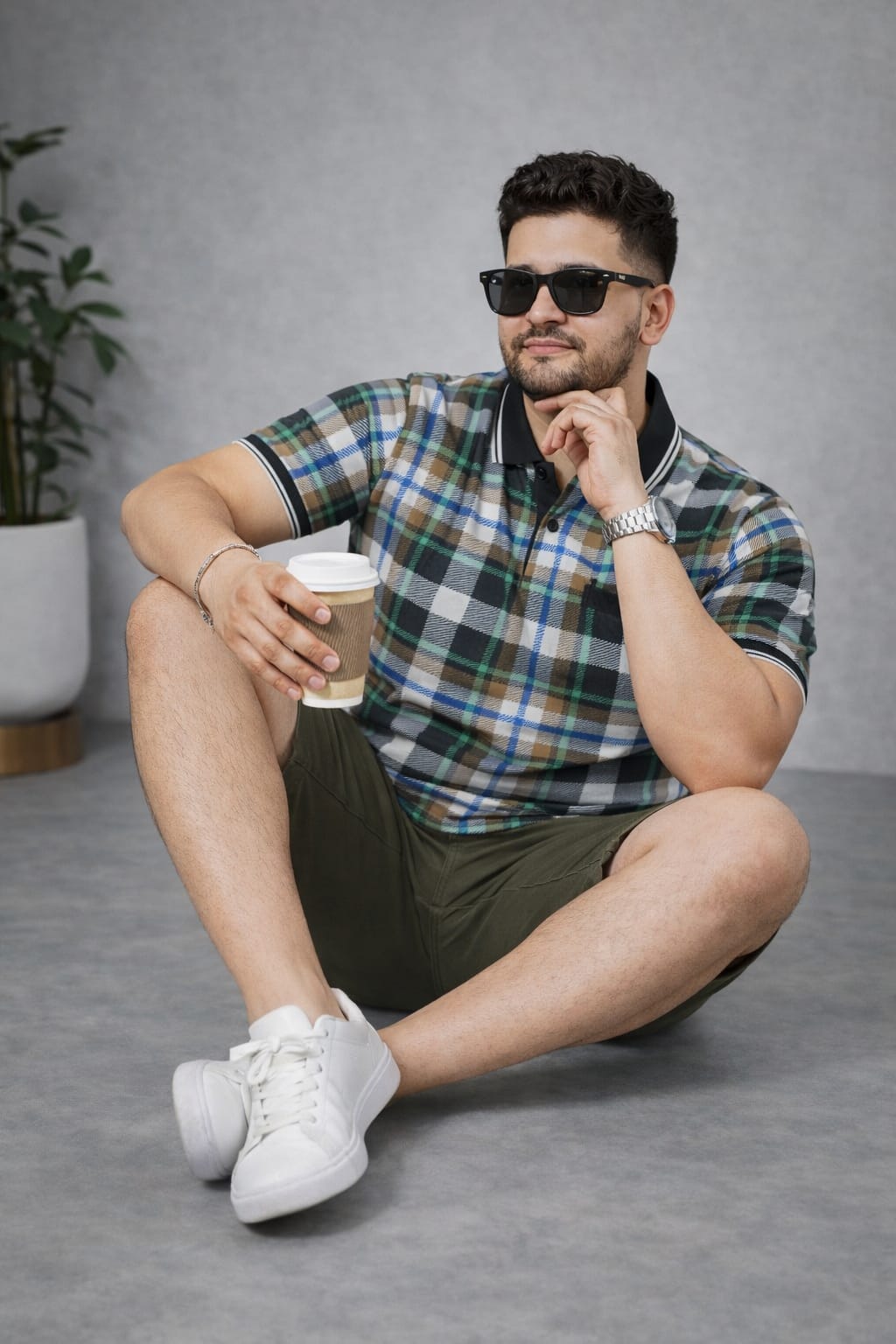 Men's Plus Size Summer Co-ord Set