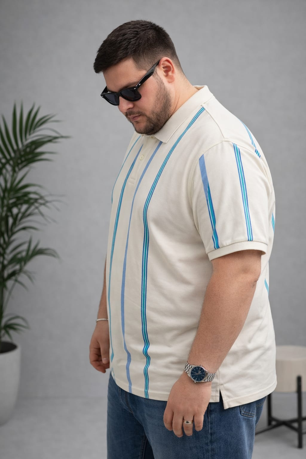 Austivo Men's  Polo Neck T-shirt