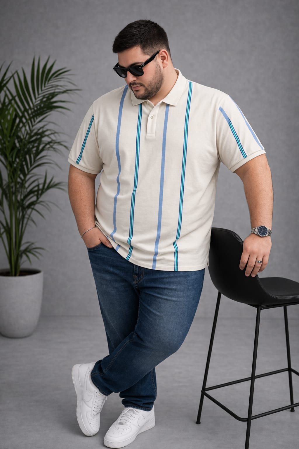 Austivo Men's  Polo Neck T-shirt
