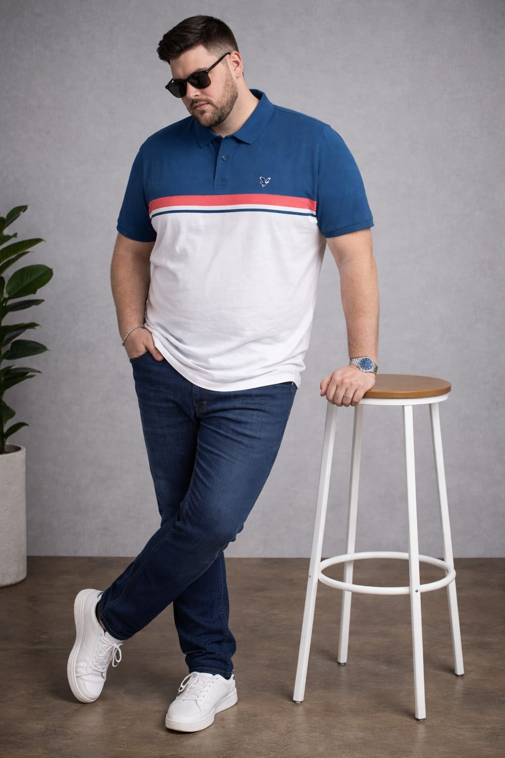 Austivo Men's  Polo Neck T-shirt
