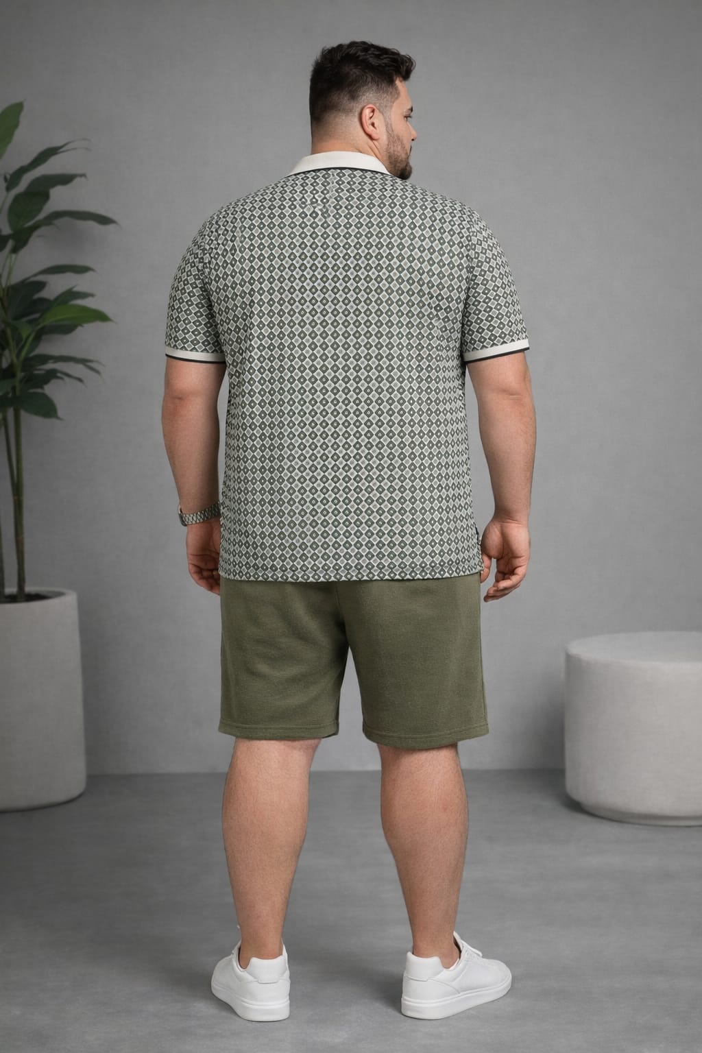 Men's Plus Size Summer Co-ord Set