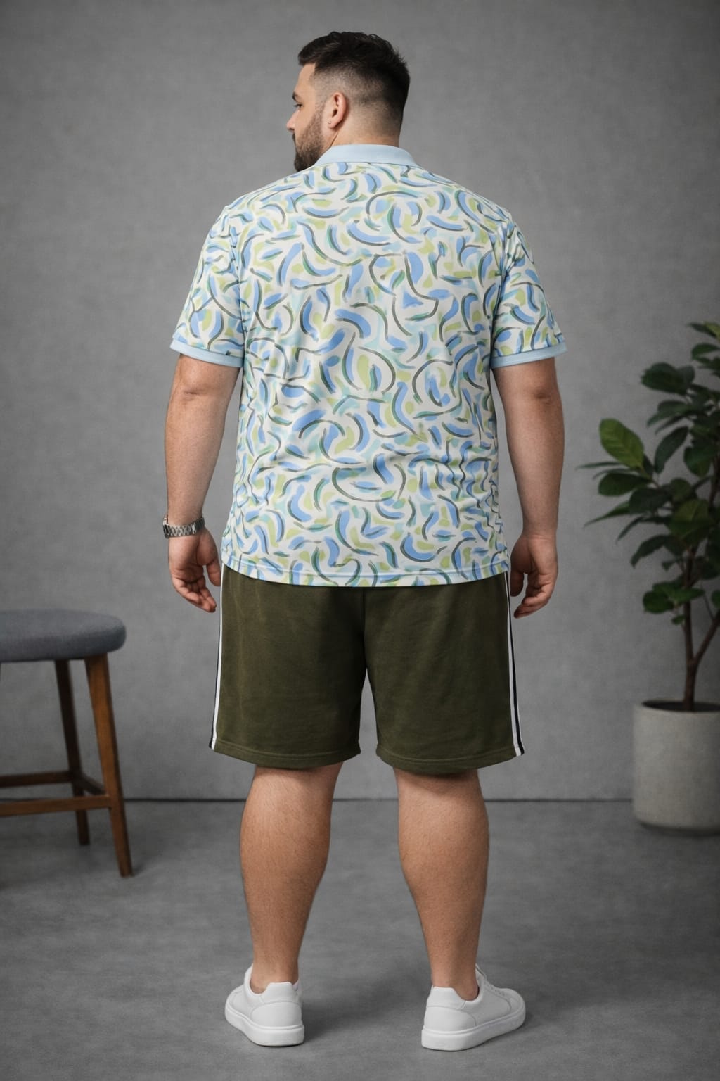 Men's Plus Size Summer Co-ord Set