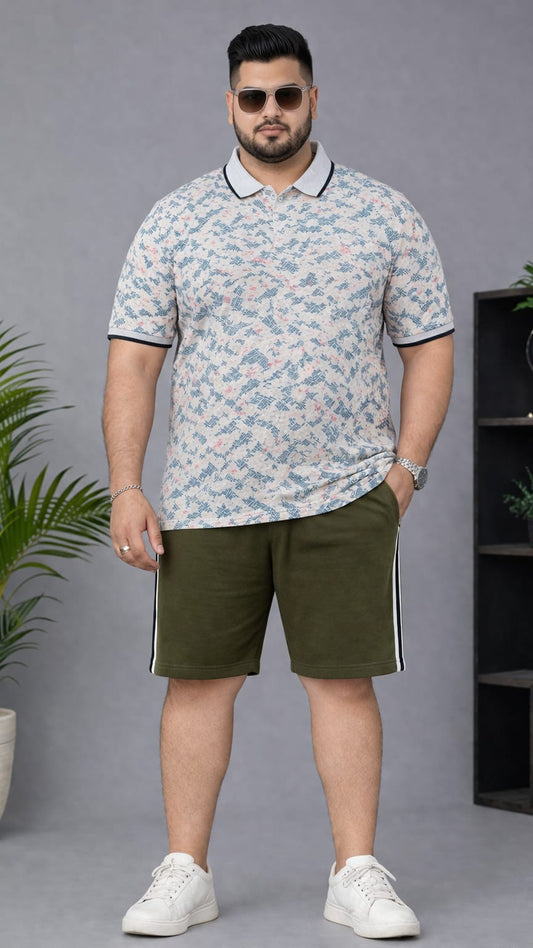 Men's Plus Size Summer Co-ord Set