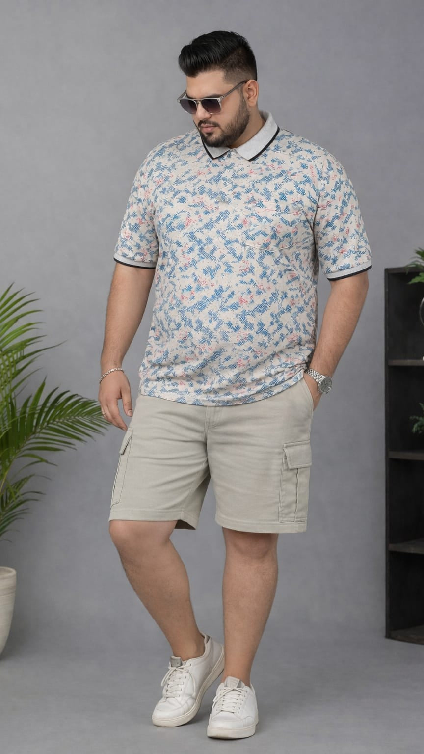 Men's Plus Size Summer Co-ord Set