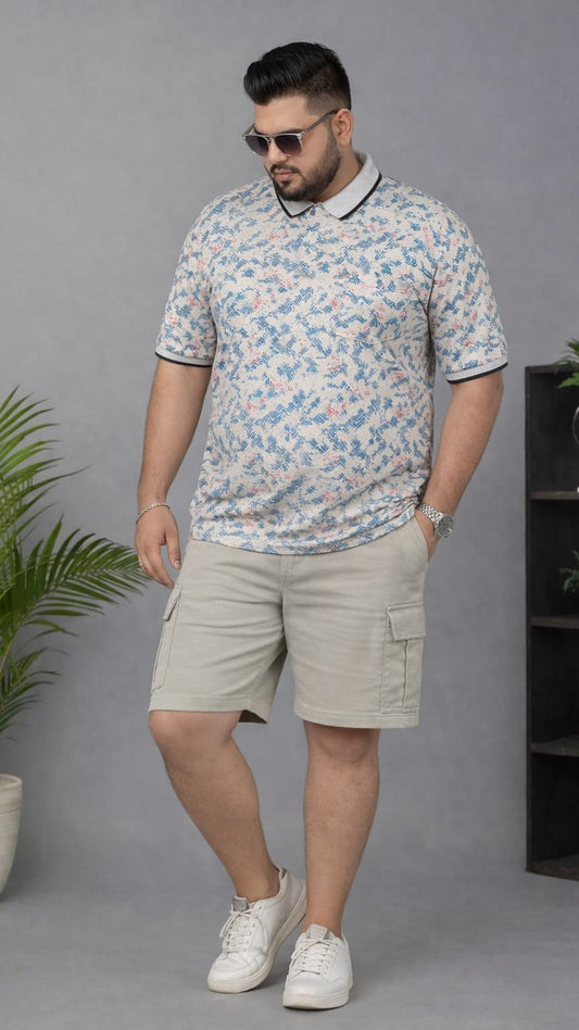 Men's Plus Size Summer Co-ord Set