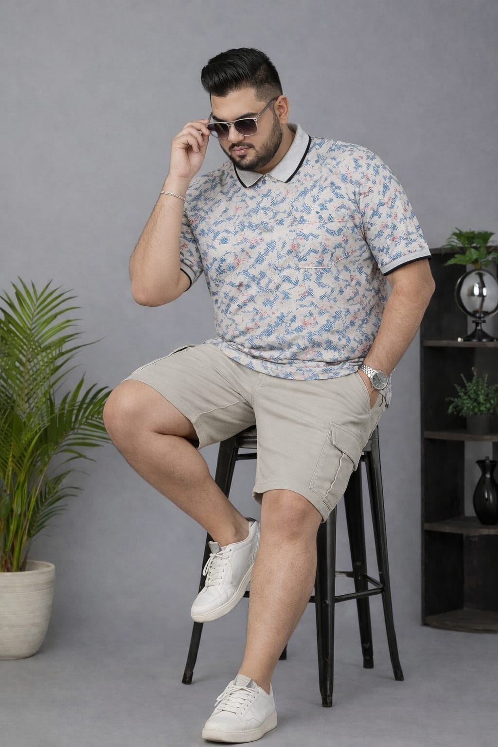 Men's Plus Size Summer Co-ord Set