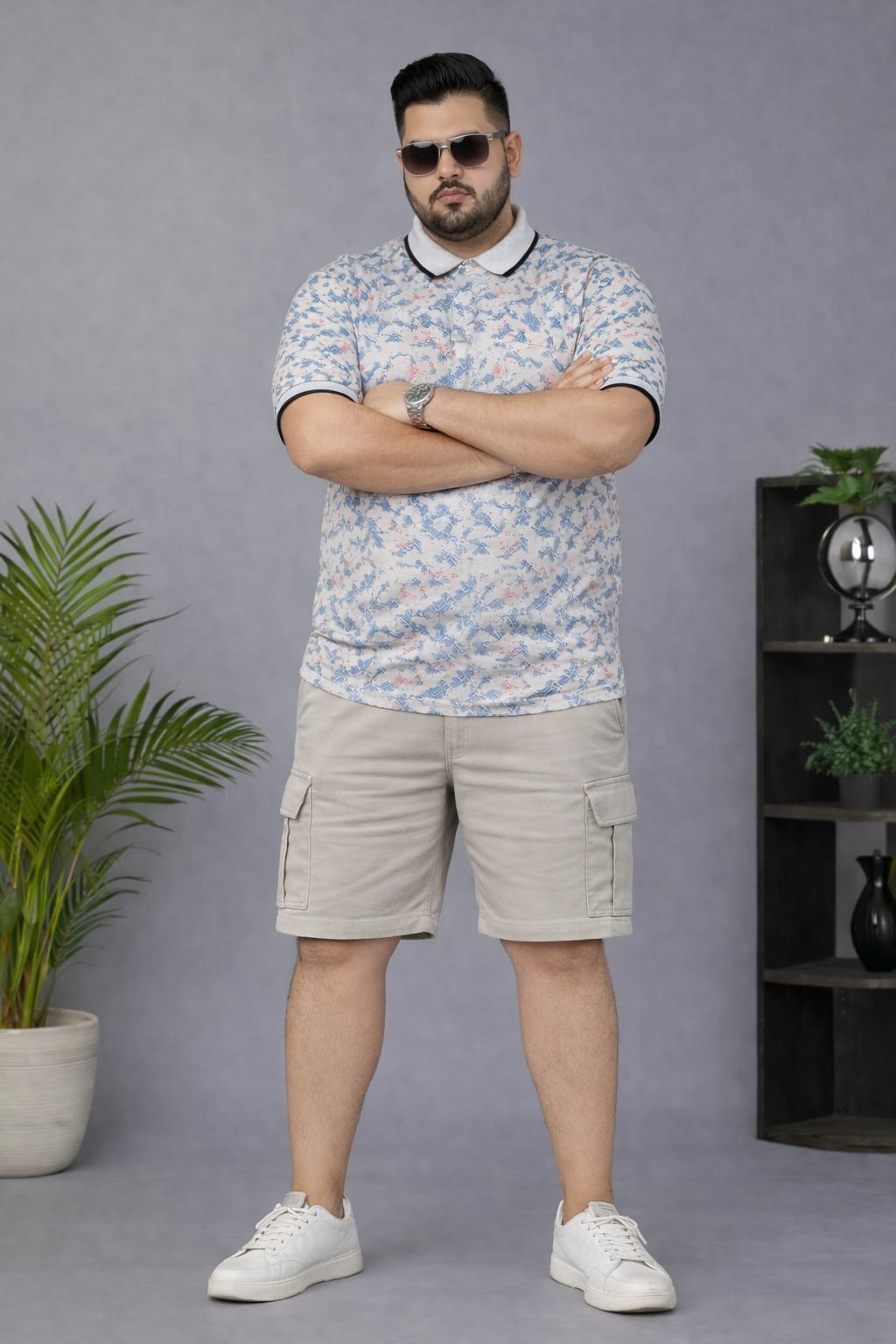 Men's Plus Size Summer Co-ord Set