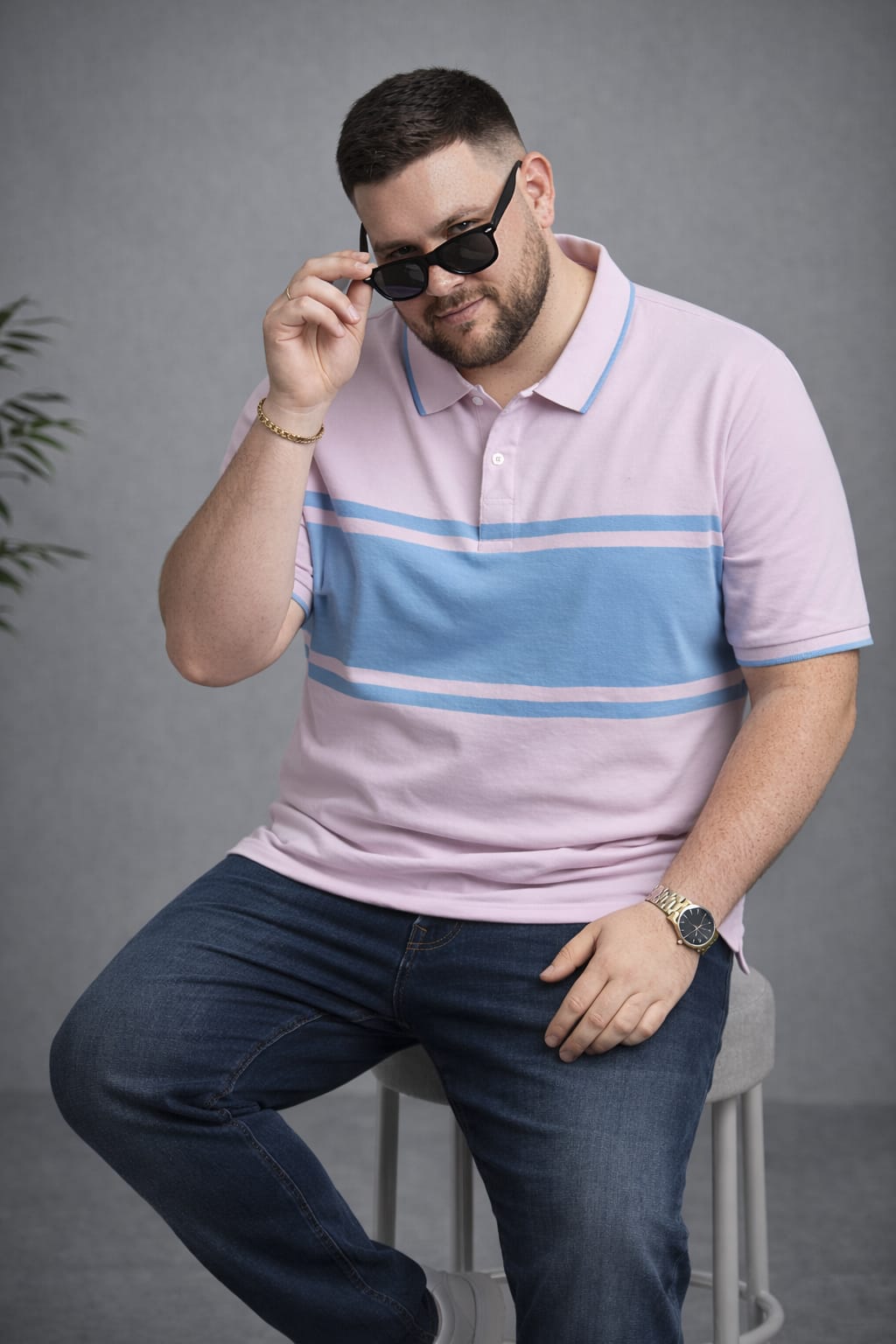 Austivo Men's  Polo Neck T-shirt