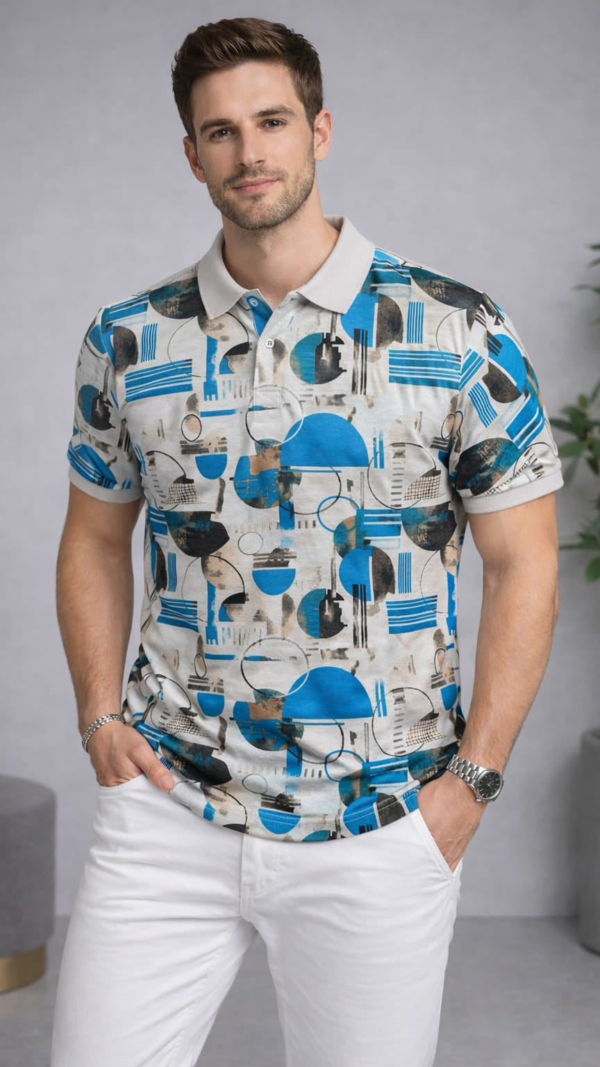 Austin Wood Solid Polo T-shirt