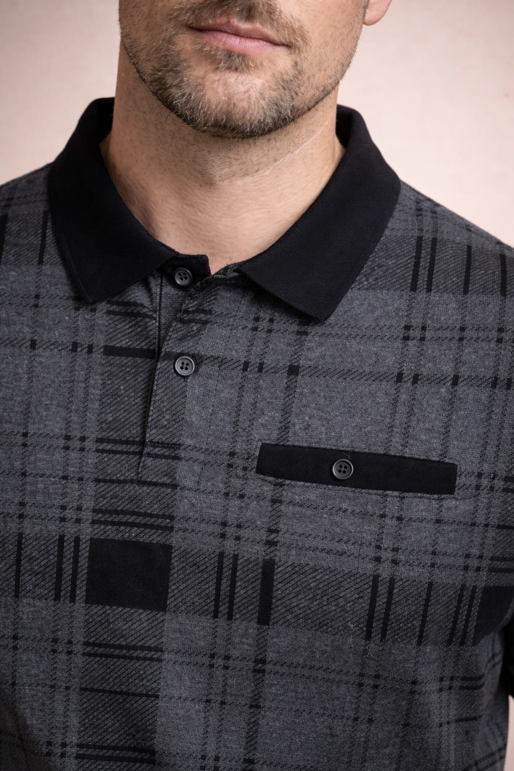 Austin Wood Solid Polo T-shirt