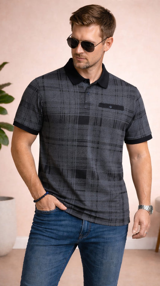 Austin Wood Solid Polo T-shirt
