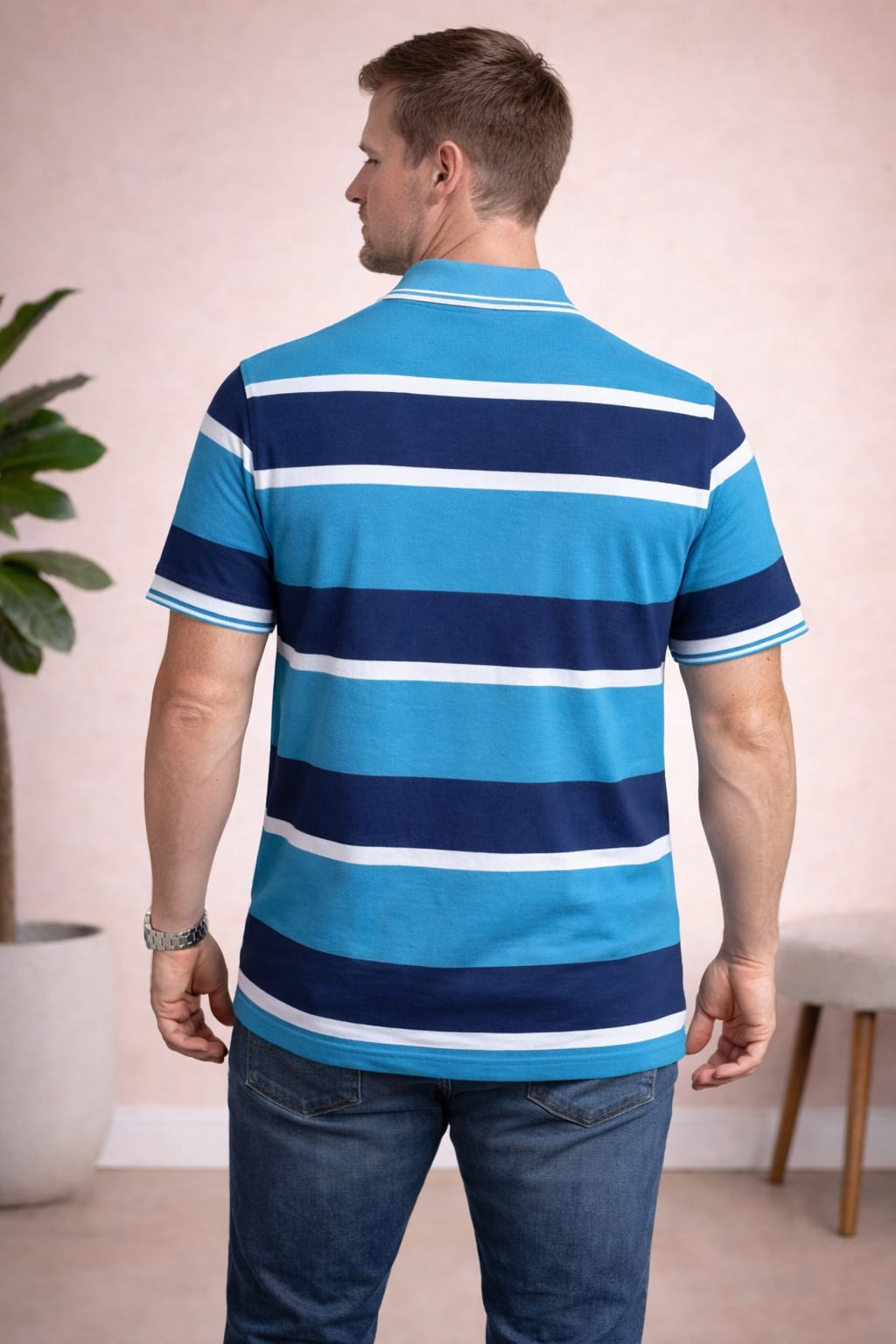 Austin Wood Solid Polo T-shirt