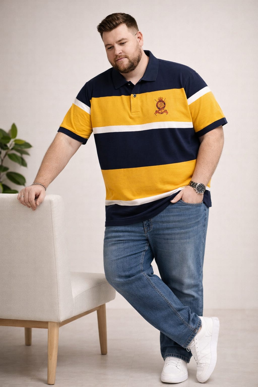Austivo Men's  Polo Neck T-shirt