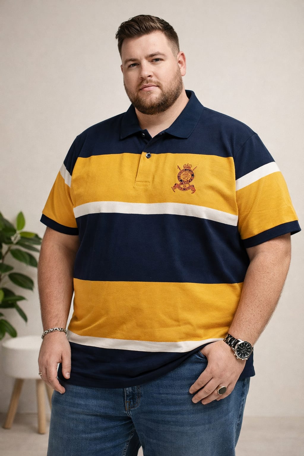 Austivo Men's  Polo Neck T-shirt