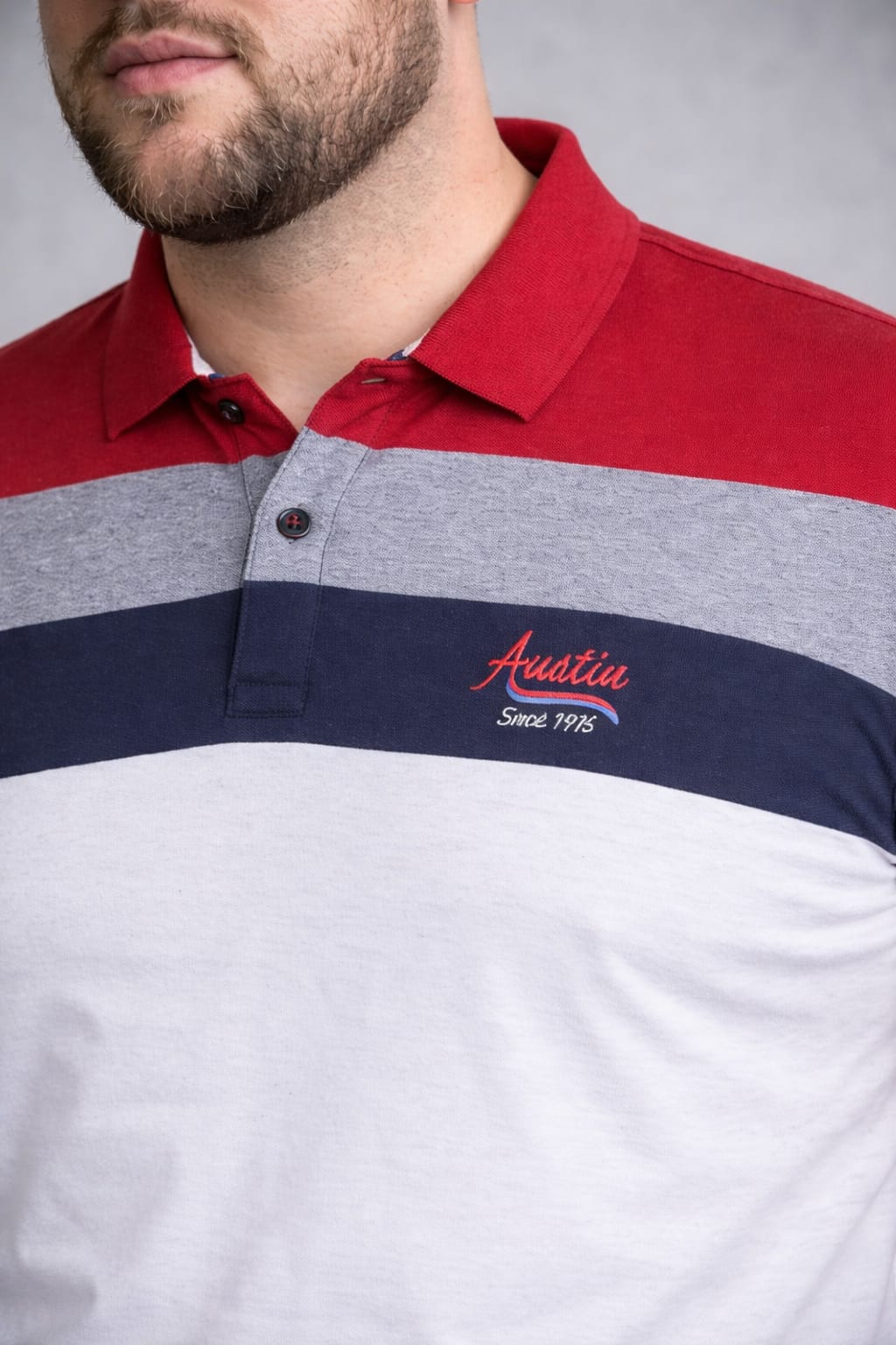 Austivo Men's  Polo Neck T-shirt