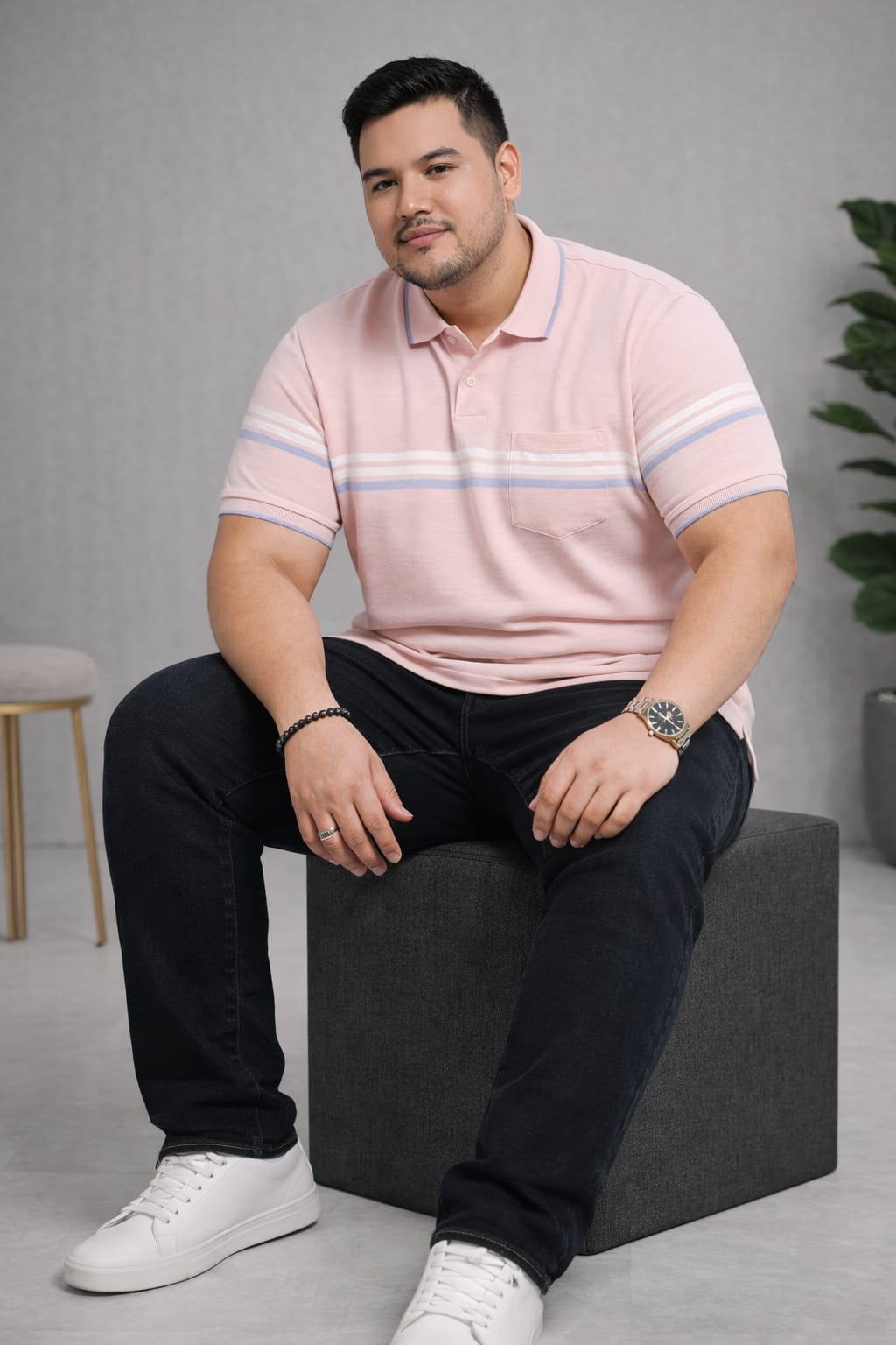 Austivo Men Polo Neck Multicolor T-Shirt