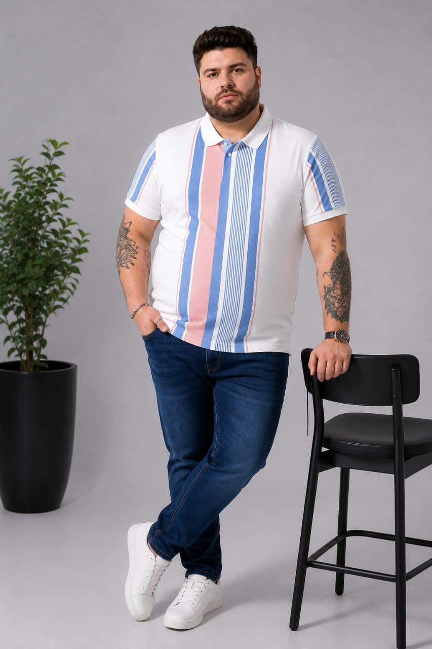 Austivo Men's Polo Neck T-shirt
