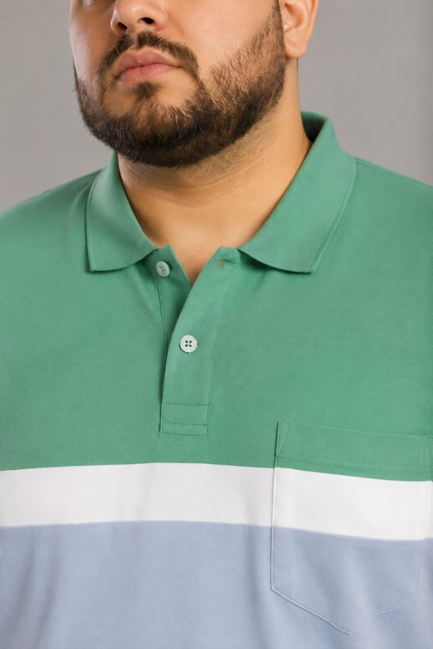 Men’s Plus Size Pocket Polo T-Shirt