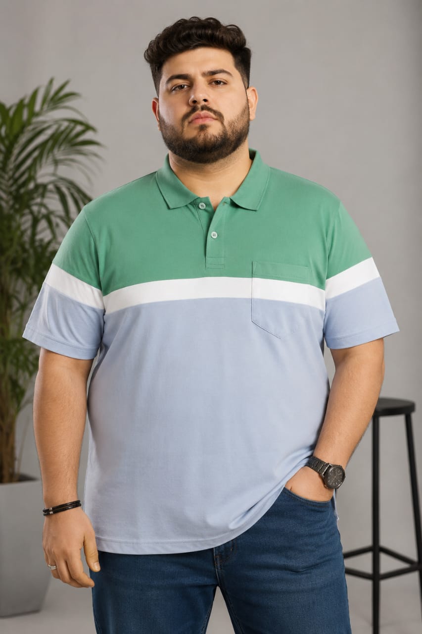 Men’s Plus Size Pocket Polo T-Shirt