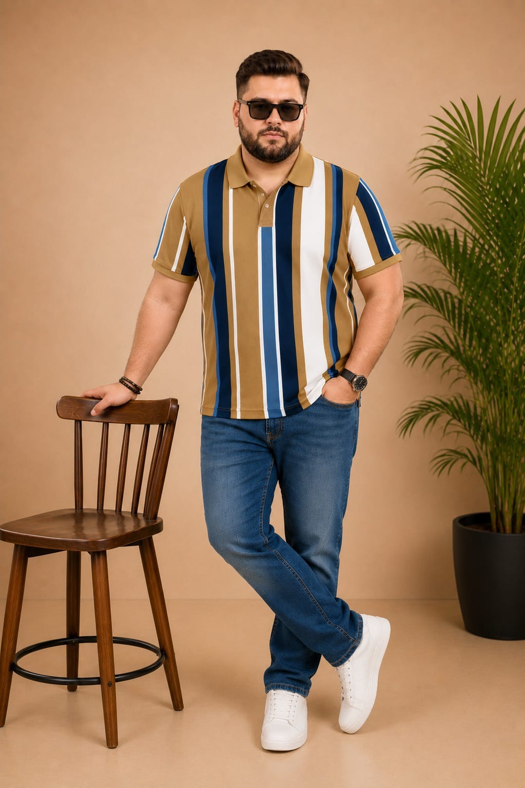 Men’s Plus Size Polo T-Shirt