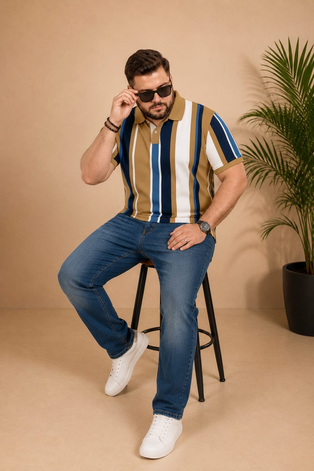 Men’s Plus Size Polo T-Shirt