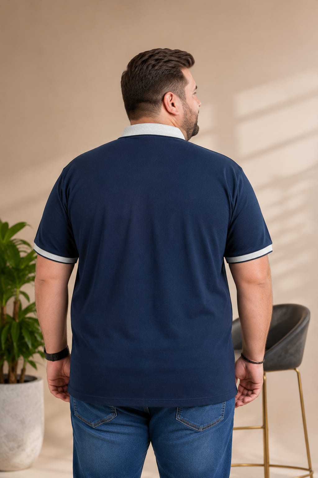 Austivo Men's Polo Neck T-shirt