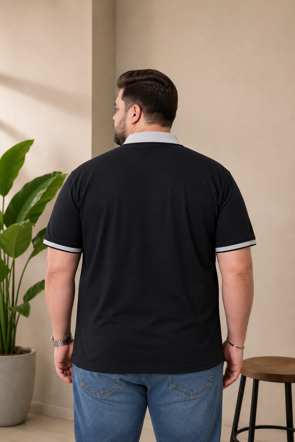 Austivo Men's Polo Neck T-shirt