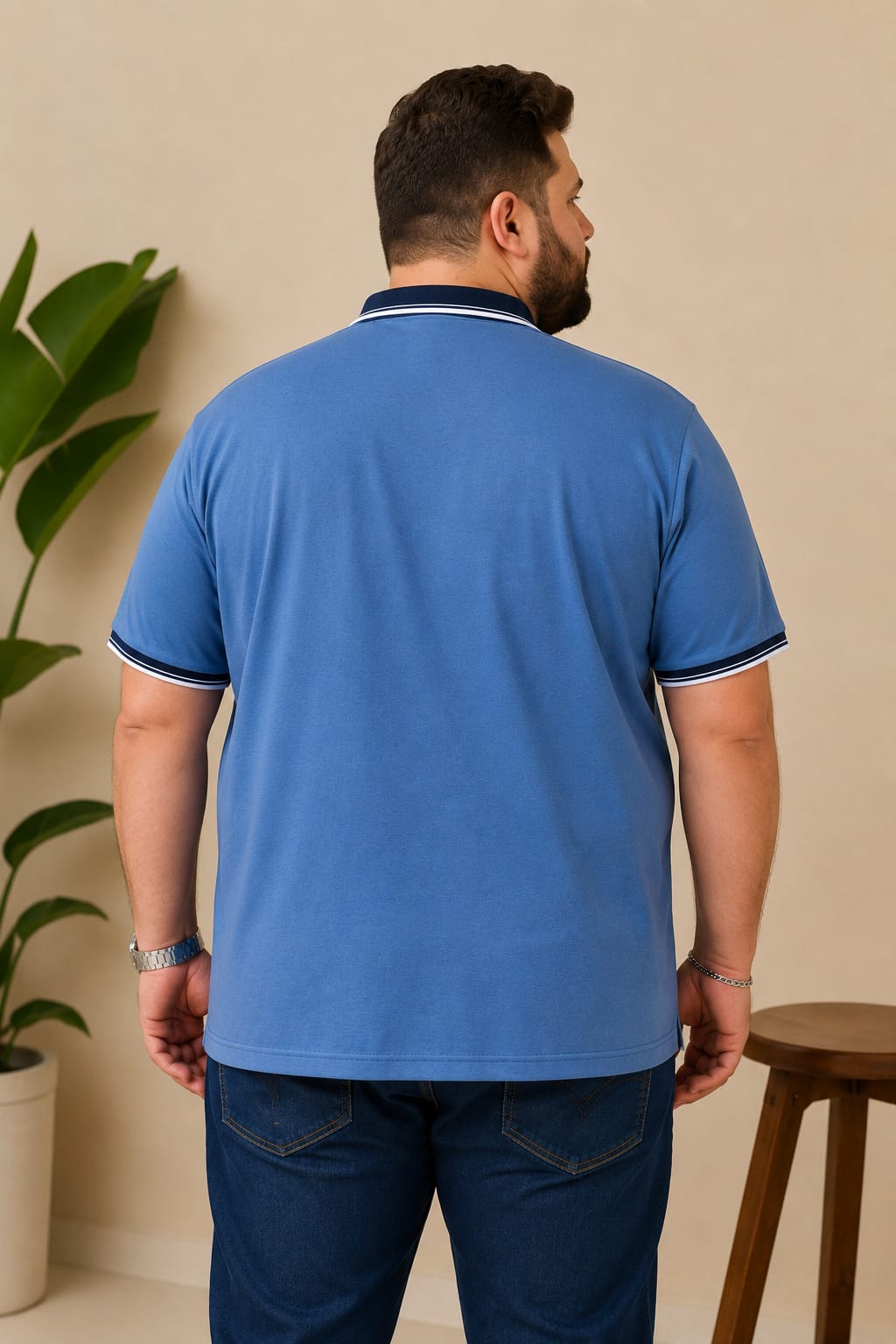 Austivo Men's Polo Neck T-shirt