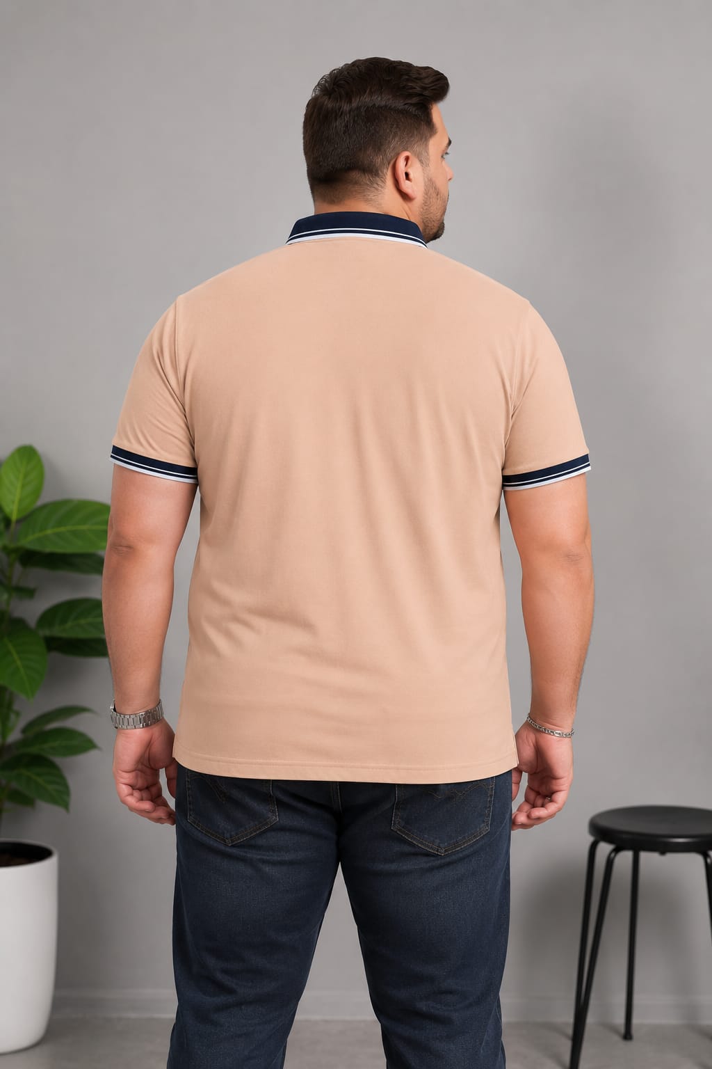 Austivo Men's Polo Neck T-shirt