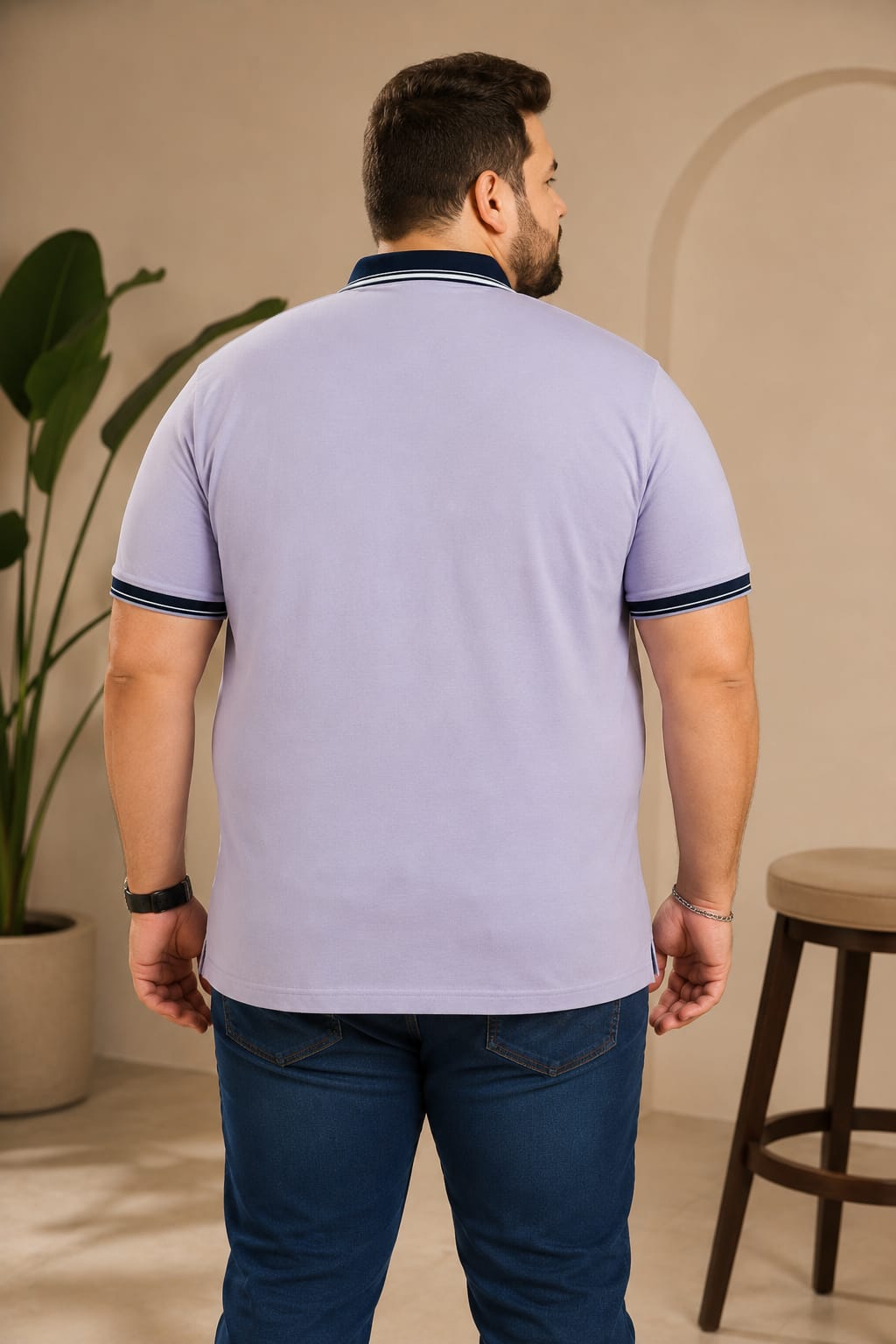 Austivo Men's Polo Neck T-shirt