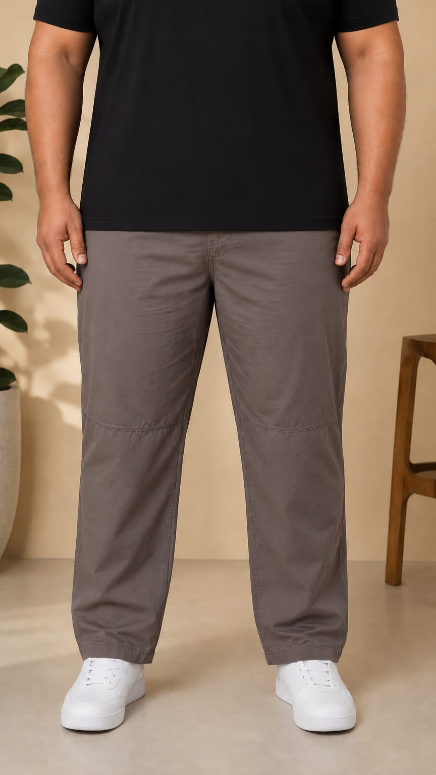 AUSTIVO Premium Men’s Plus Size 100% Cotton Cargo Pants