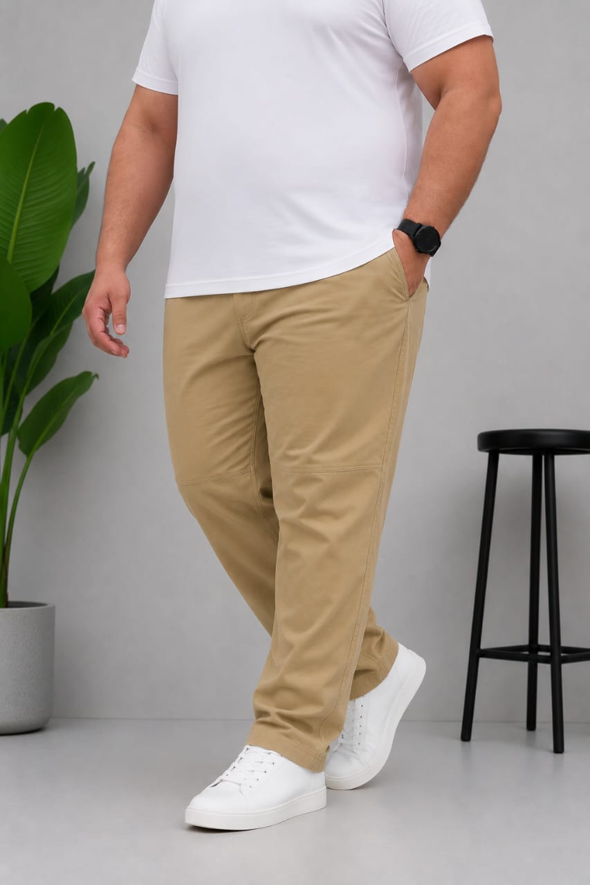 AUSTIVO Premium Men’s Plus Size 100% Cotton Cargo Pants
