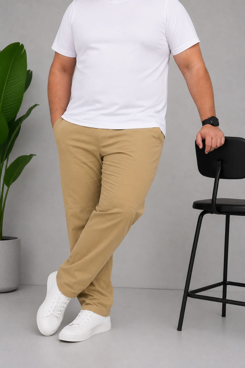 AUSTIVO Premium Men’s Plus Size 100% Cotton Cargo Pants