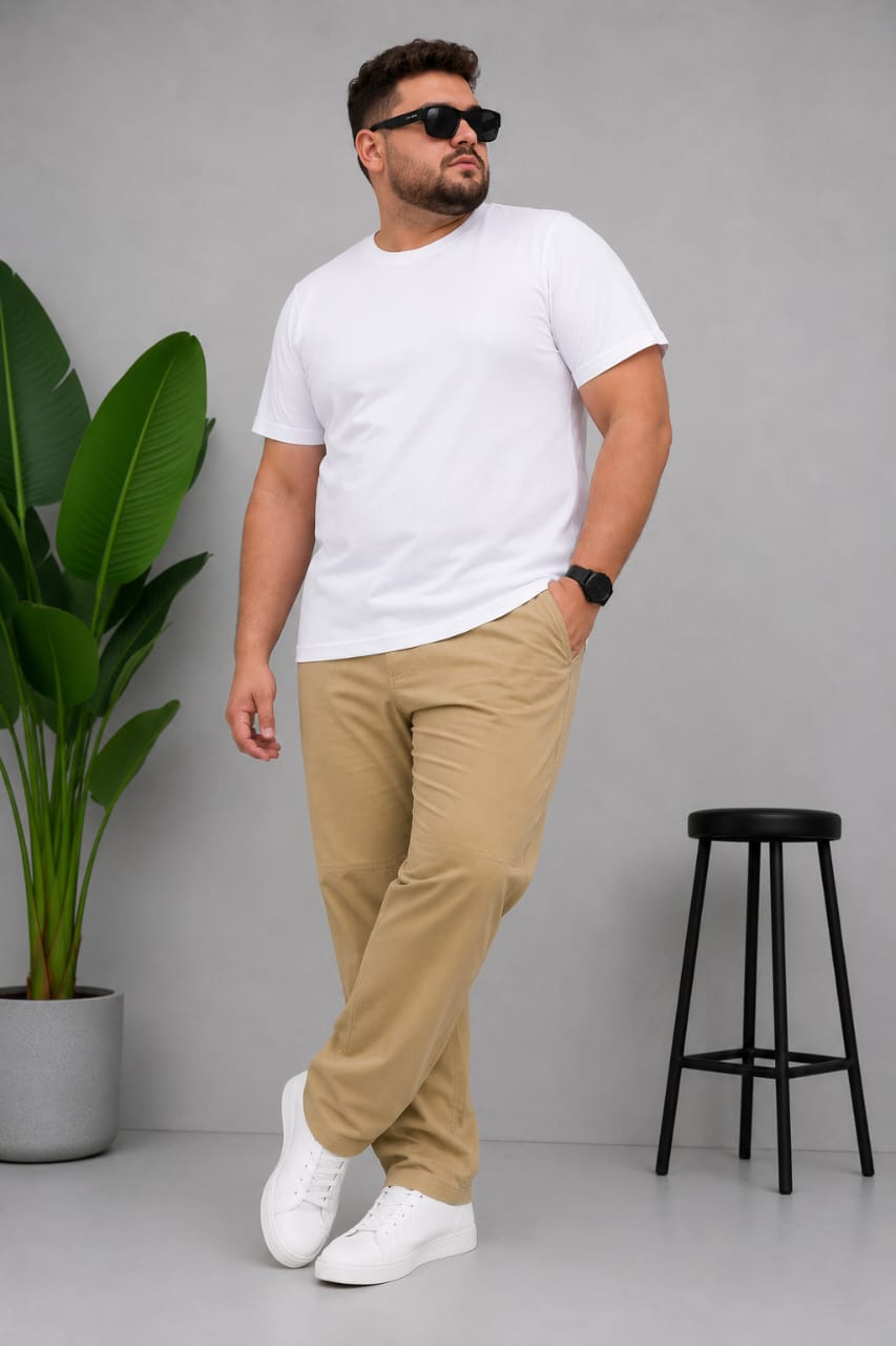 AUSTIVO Premium Men’s Plus Size 100% Cotton Cargo Pants