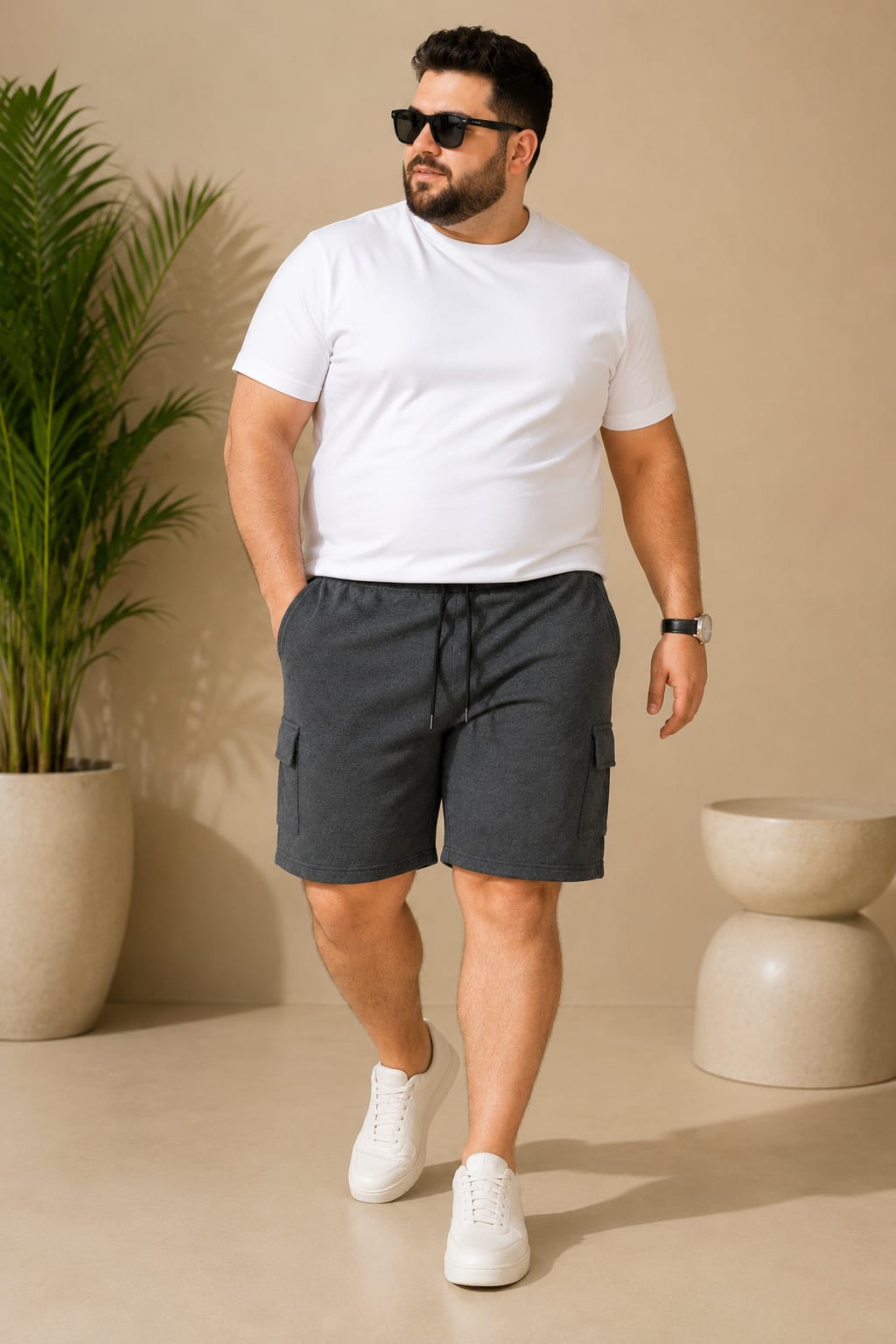 AUSTIVO Men’s Plus Size Shorts