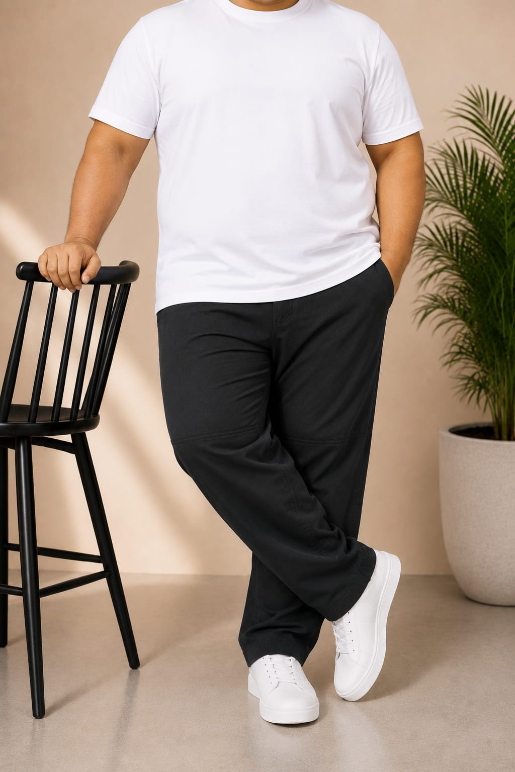 AUSTIVO Premium Men’s Plus Size 100% Cotton Cargo Pants