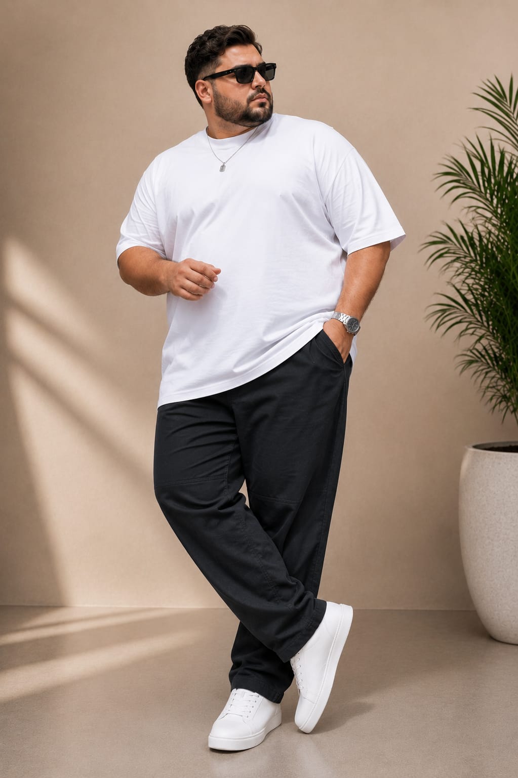 AUSTIVO Premium Men’s Plus Size 100% Cotton Cargo Pants