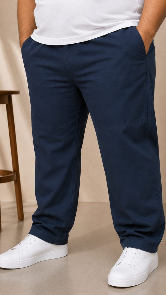 AUSTIVO Premium Men’s Plus Size 100% Cotton Cargo Pants