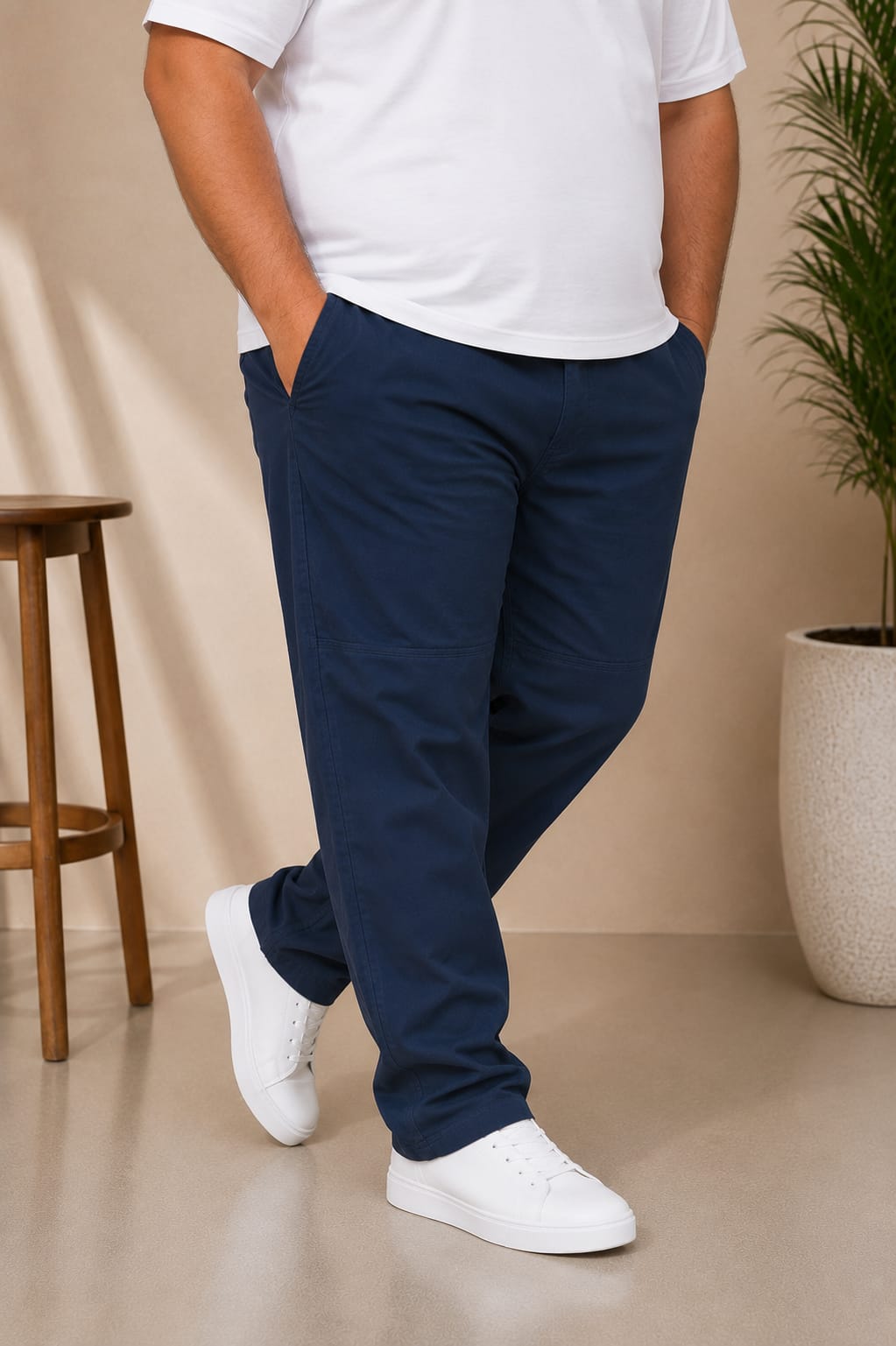 AUSTIVO Premium Men’s Plus Size 100% Cotton Cargo Pants