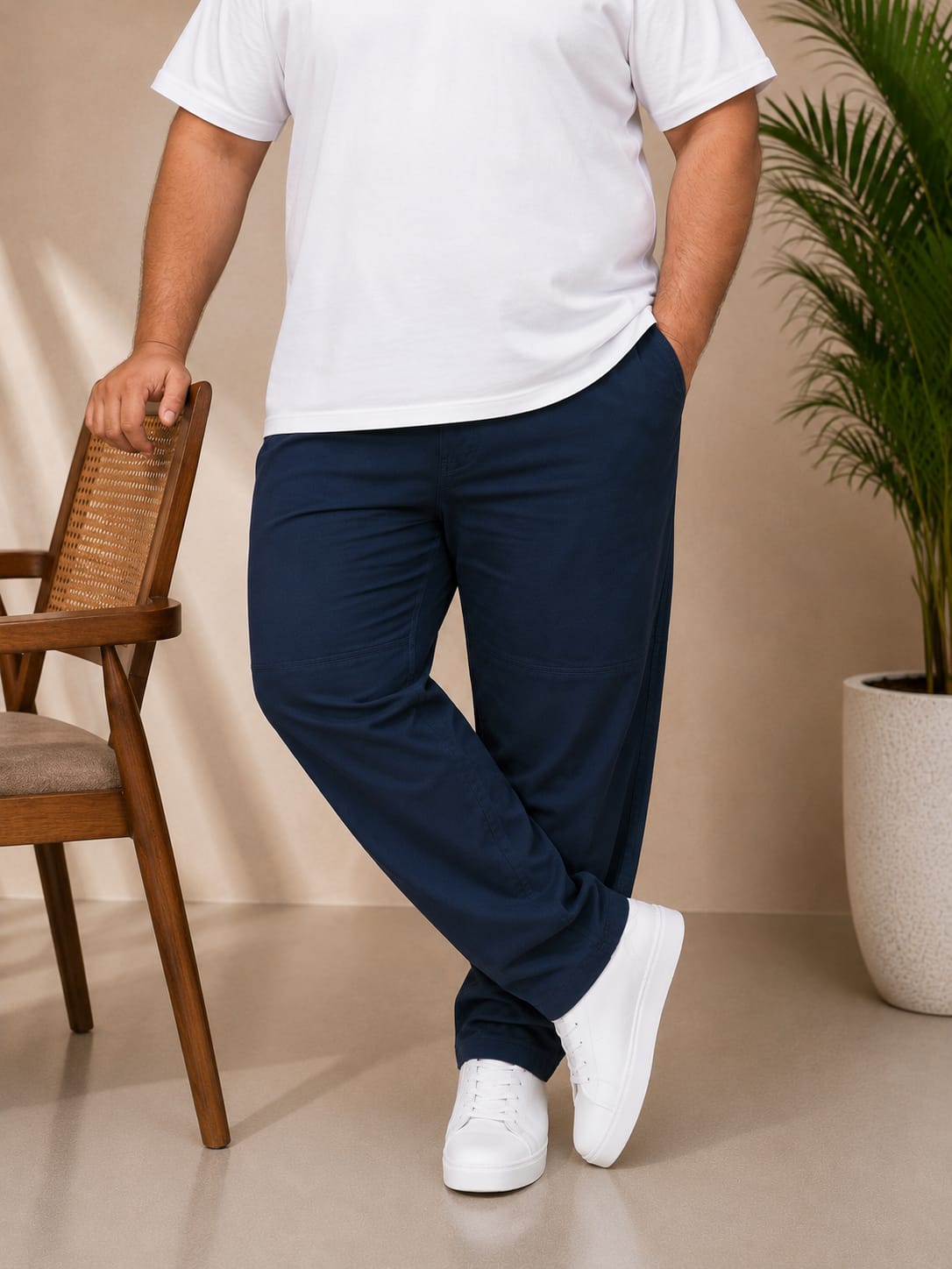 AUSTIVO Premium Men’s Plus Size 100% Cotton Cargo Pants