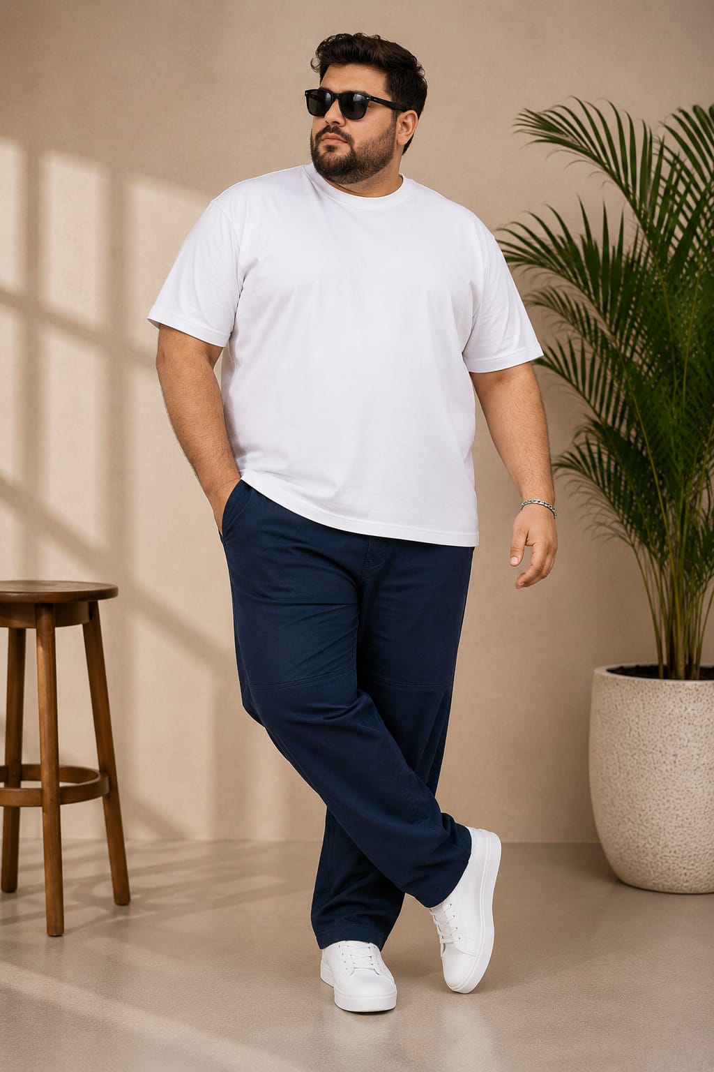 AUSTIVO Premium Men’s Plus Size 100% Cotton Cargo Pants