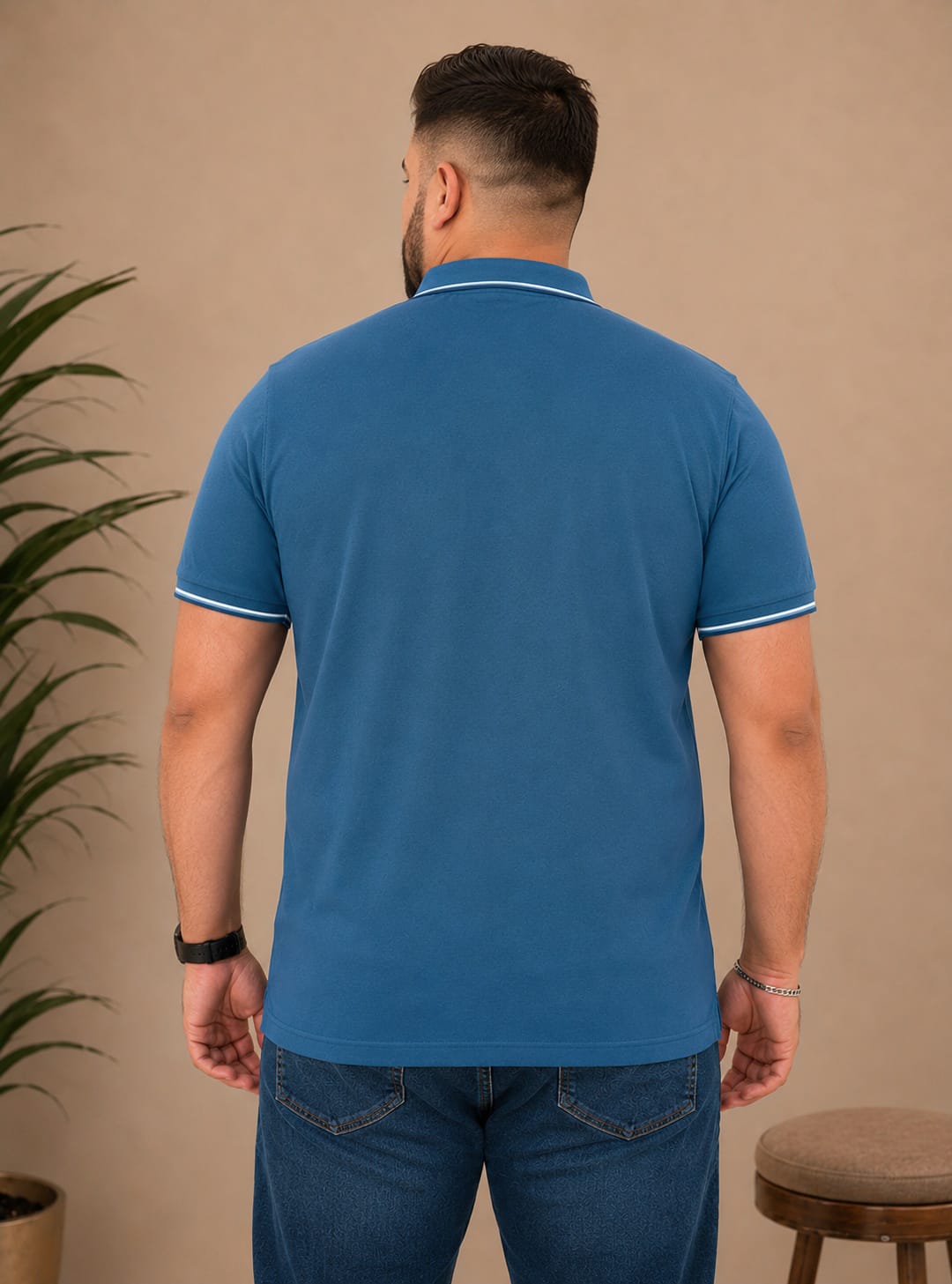 Austivo Men's  Polo Neck T-shirt