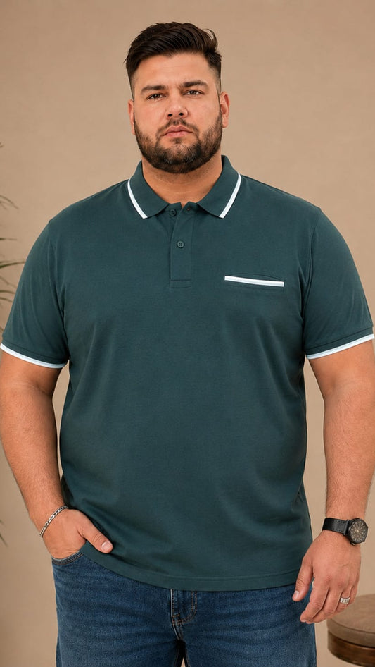 Austivo Men's Pocket Polo Neck T-shirt