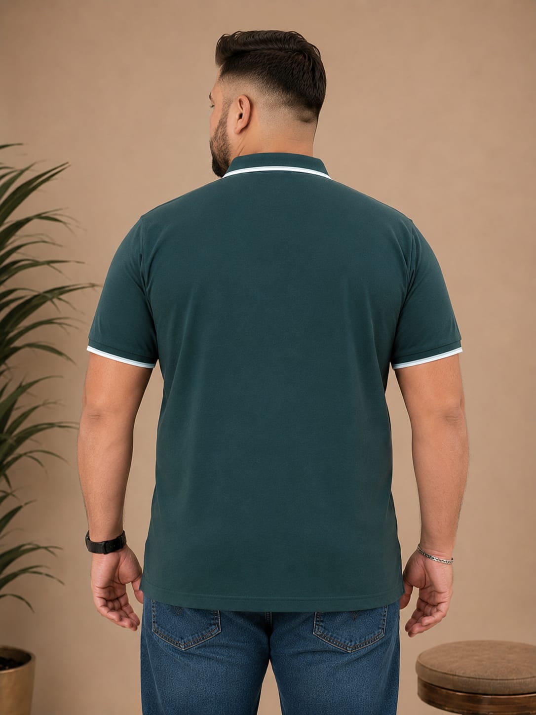 Austivo Men's  Polo Neck T-shirt