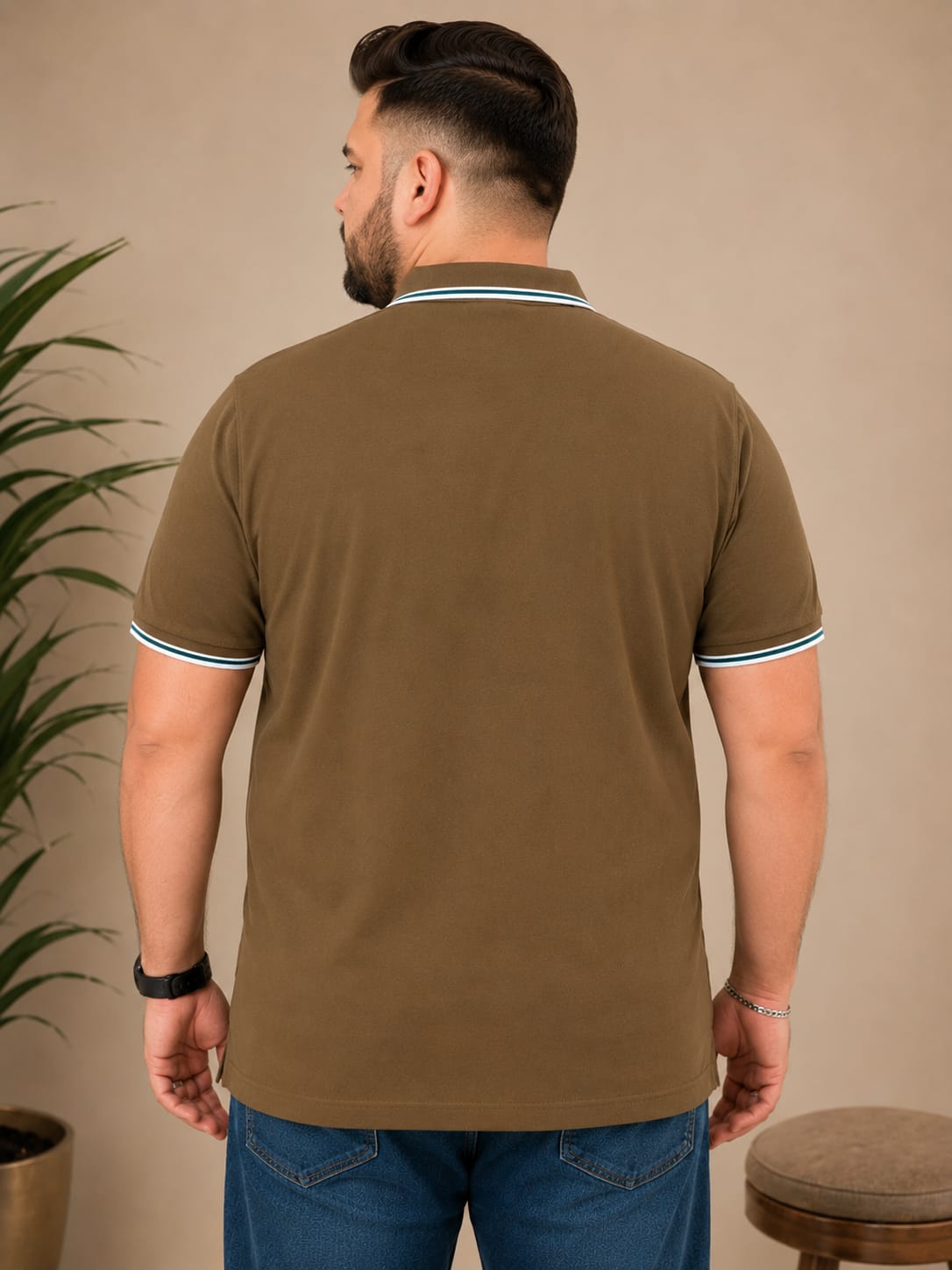 Austivo Men's  Polo Neck T-shirt
