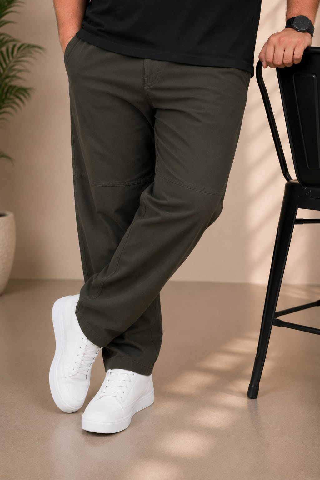 AUSTIVO Premium Men’s Plus Size 100% Cotton Cargo Pants