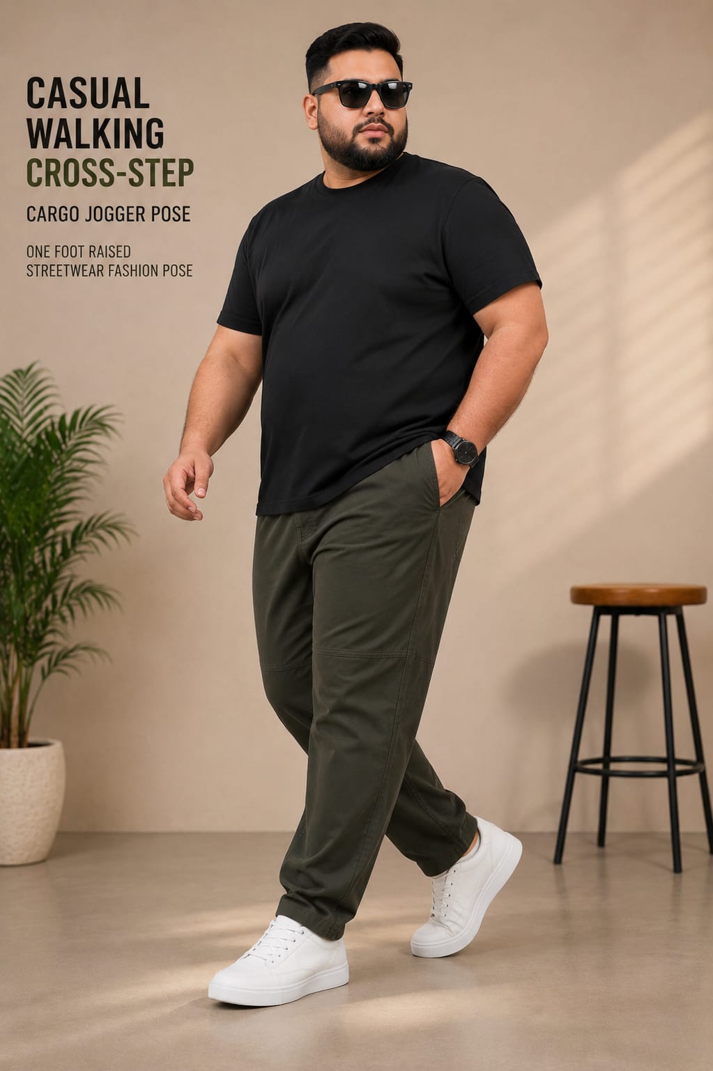 AUSTIVO Premium Men’s Plus Size 100% Cotton Cargo Pants