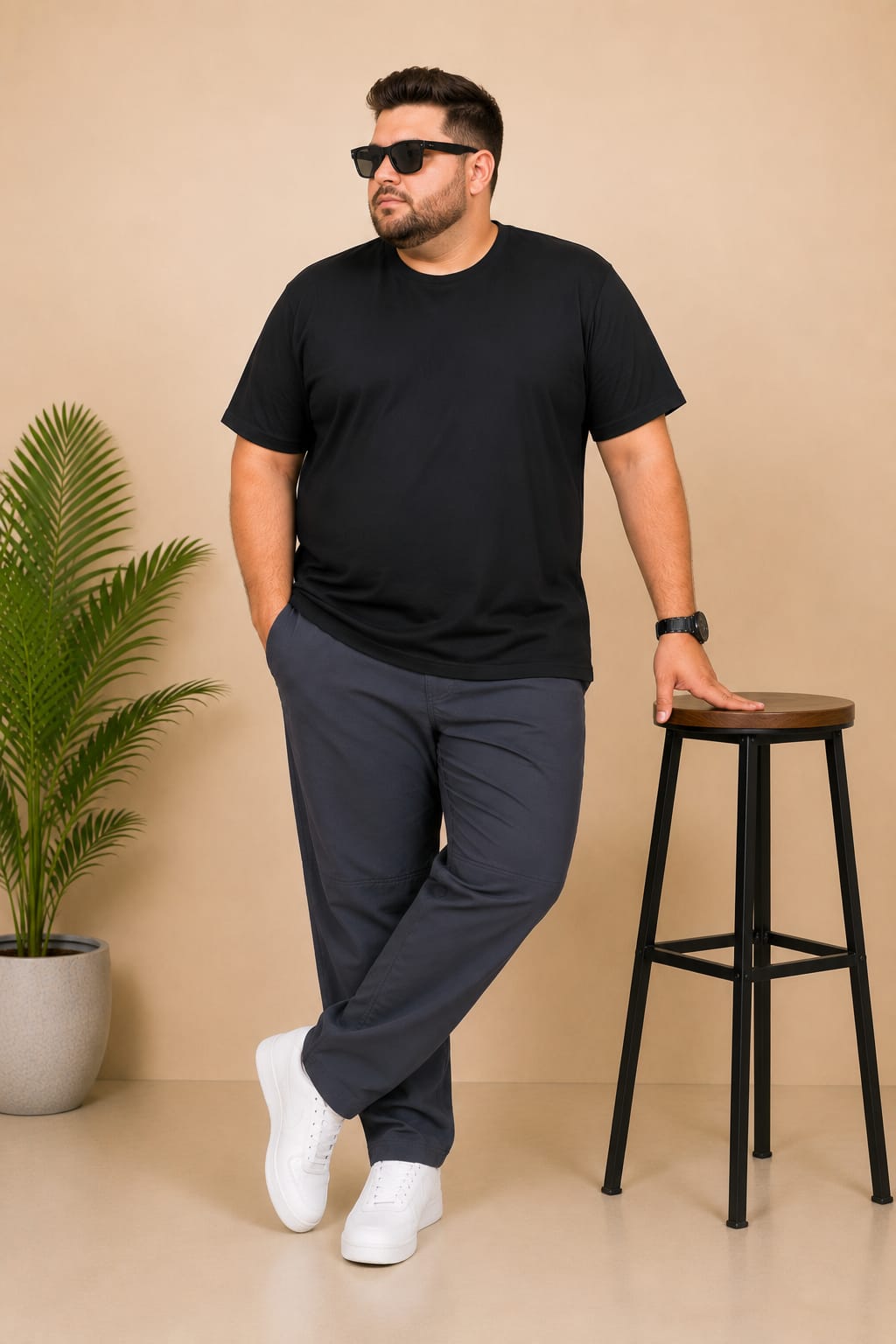 AUSTIVO Premium Men’s Plus Size 100% Cotton Cargo Pants